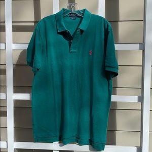 Polo shirt - green; large